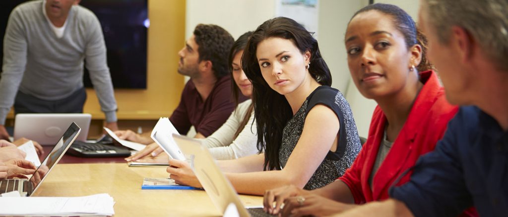 office team at a conference table