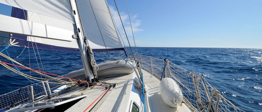 sailboat on open water