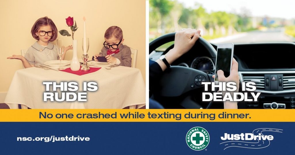 no texting driving promo