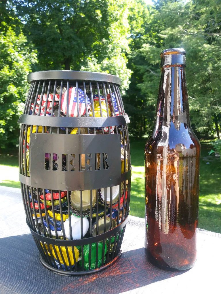 beer top coin jar