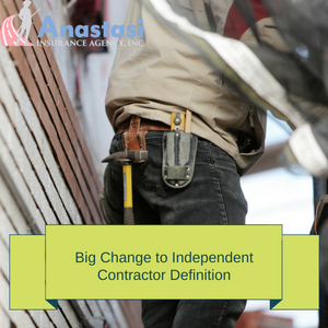 Big Change to Independent Contractor Definition